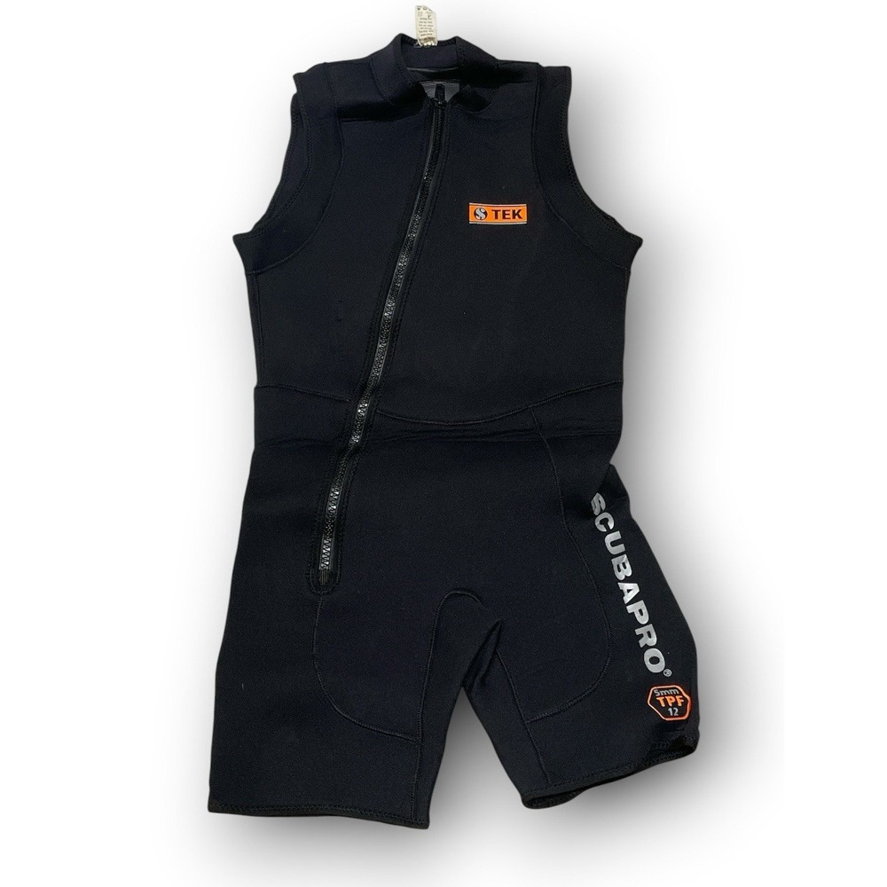 Scubapro S-Tek 5mm Neoprene Wetsuit Shorty Vest Step In Front Zip Medium TPF 12